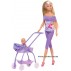 Кукольный набор Штеффи и коляска с малышом Steffi & Evi 5733067